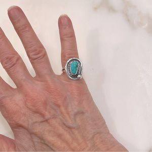 Sterling silver turquoise ring